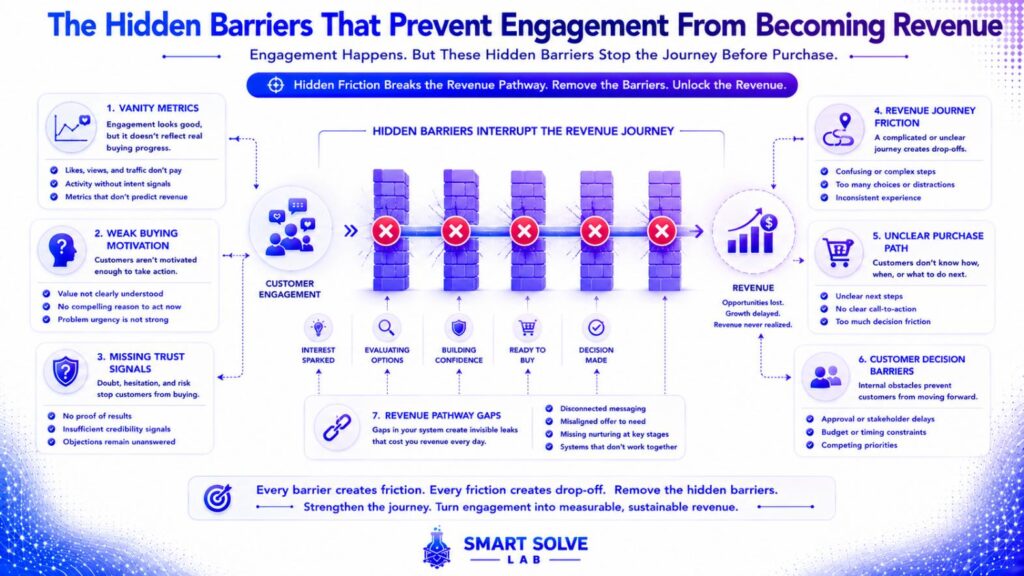 Hidden barriers preventing customer engagement from becoming revenue
