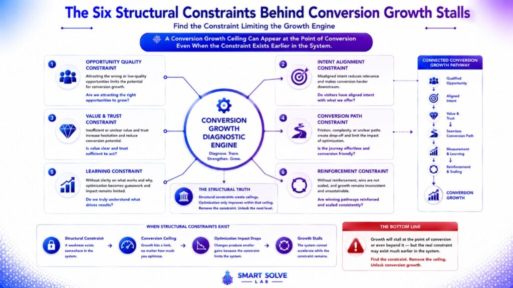 Six structural constraints that can stall conversion growth