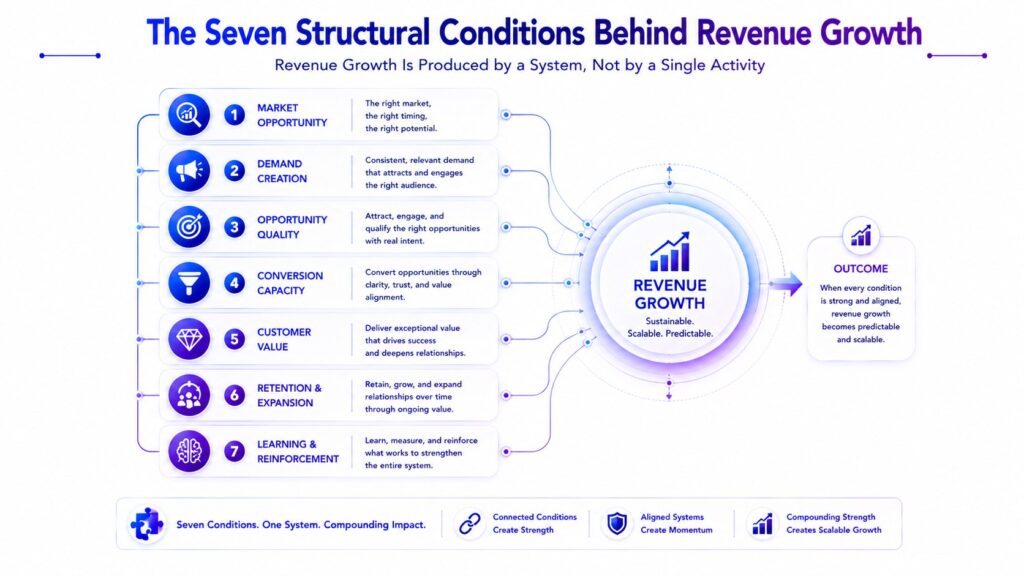 Seven structural conditions behind revenue growth