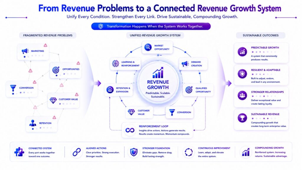 Complete revenue growth system architecture framework