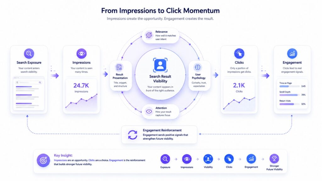 How search visibility systems connect
