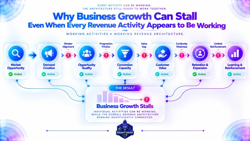 Business growth stalling even when revenue activities are individually working